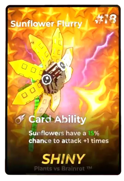 Sunflower Flurry Shiny